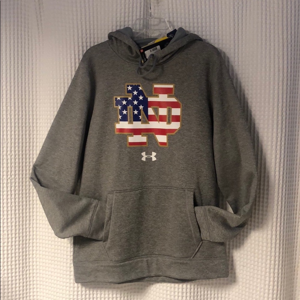 Notre Dame Under Armor Hoodie Medium L Men’s USA